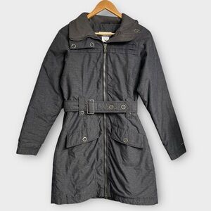 Columbia Sleek Street Waterproof Trench Coat Women’s Small Gray Insulated